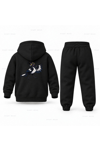 SVART WEAR طقم بدلة رياضية للأطفال مطبوع عليه KPop Demon Hunters Sussie Üc GoZ