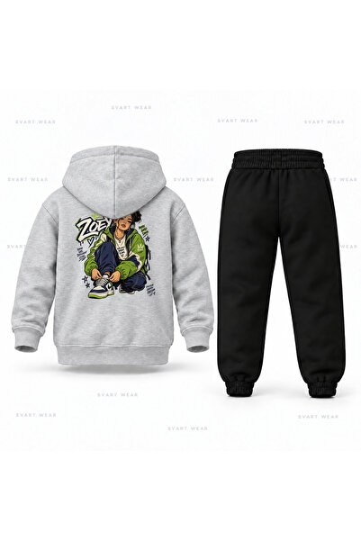 SVART WEAR طقم بدلة رياضية للأطفال مطبوع عليه KPop Demon Hunters Zoey Street