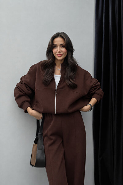 Perry Boutique Σετ φόρμας με 3 κλωστές, φερμουάρ και λεπτομέρεια ραφής