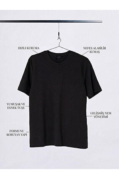 LC Waikiki Vizyon New Season Brown Crew Neck Dry Touch Men's T-Shirt
