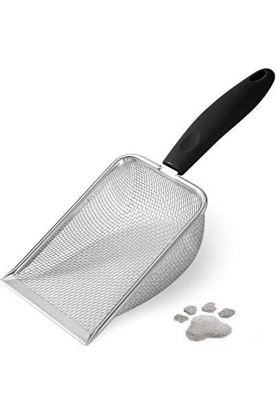 X SPRING Xspring Cat Litter Scooper, Stainless Steel Mesh Shovel with Ergonom...