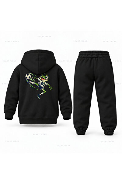 SVART WEAR طقم بدلة رياضية للأطفال مطبوع عليه Six Seven 67 Kurbaga Tekme