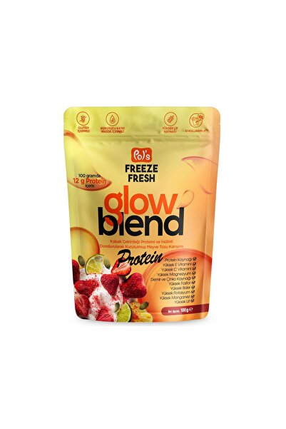 Pol's Freeze Fresh Glow Blend Kabak Çekirdeği Proteini ve İnülinli 100 g, Don...