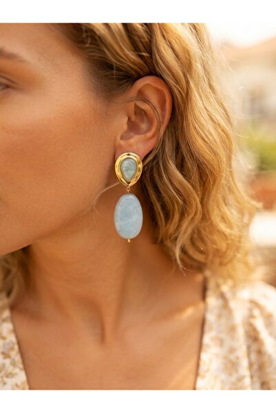 İNN JEWELLERY 316 L Çelik Mavi Vintage Figürlü Renk Atmaz