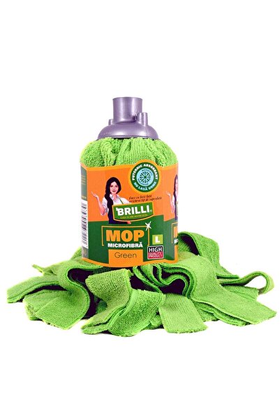 OEM Rezerva mop microfibra Brilli, marimea L, verde
