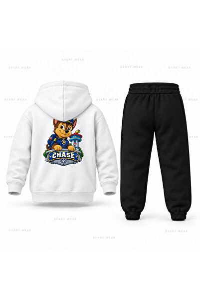 SVART WEAR Paw Patrol Chase Patrol Printed Children's Hooded Tracksuit Set