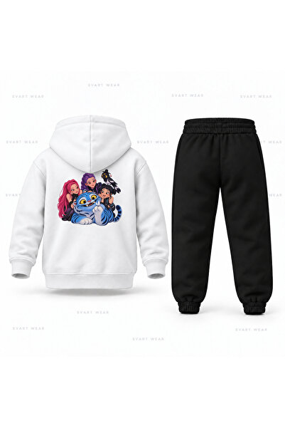 SVART WEAR طقم بدلة رياضية للأطفال مطبوع عليه KPop Demon Hunters Derpy Soft Paw