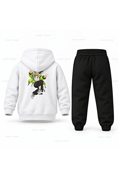 SVART WEAR طقم بدلة رياضية للأطفال مطبوع عليه KPop Demon Hunters Zoey Jump