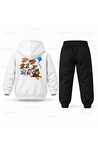 SVART WEAR طقم بدلة رياضية للأطفال مطبوع عليها شعار باو باترول تشيس يوكورتما