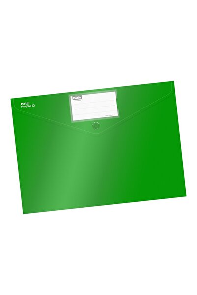 OEM Plastic folder with clasp A4 opaque green