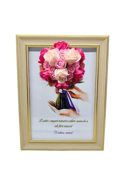 T&M Personalizare Tablou înrămat A4 (30x21 cm) - Există o singură măsură a iu...