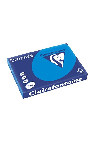 Clairefontaine Χαρτί Α3 80 γρ./τ.μ. Έντονο Χρώμα 500 φύλλα/δεσμίδα Έντονο Μπλε