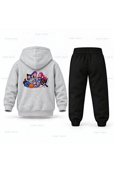SVART WEAR طقم بدلة رياضية للأطفال مطبوع عليه KPop Demon Hunters Derpy Yun