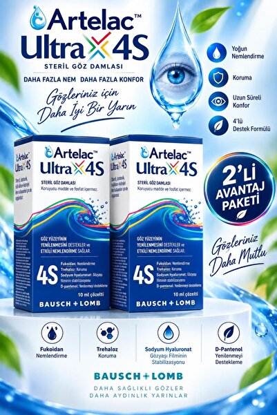 Bausch & Lomb Artelac Ultra 4S 10 ml 2 Adet