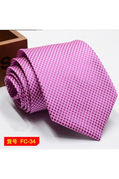 Choice FC-34 67 Styles Men's Ties Solid Color Stripe Flower Floral 7-8cm Jacq...