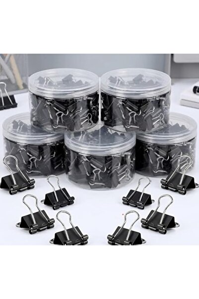 BARETTA14 Bare Theory Binder Clip 200-Pieces Bulk Pack Set, 19 mm Small, Black