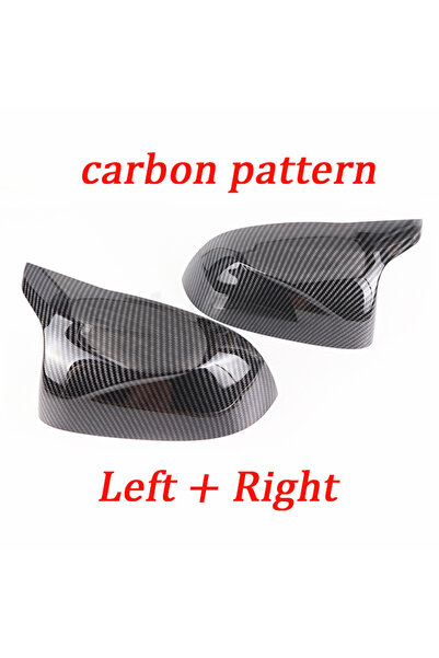 Choice 1 set Carbon pattern Auto Car Rear View Side Mirror Cover Trim for BMW...