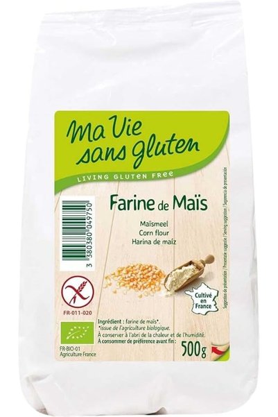 Ma vie sans Gluten دقيق الذرة العضوي الخالي من الغلوتين من إكيبيو 500 جرام | ...