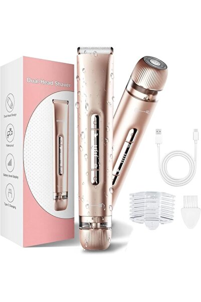 Generic Tongluo 2-in-1 Bikini & Body Hair Trimmer and Shaver for Women and Me...