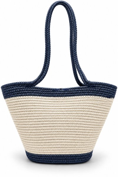 Sellini Women's Knitted Straw Shoulder Bag – Handmade Large Size Summer Casual Bag