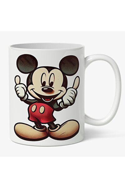 INOVATIX Personalized white mug, Happy Mickey Mouse, Cartoons, Childhood Cart...