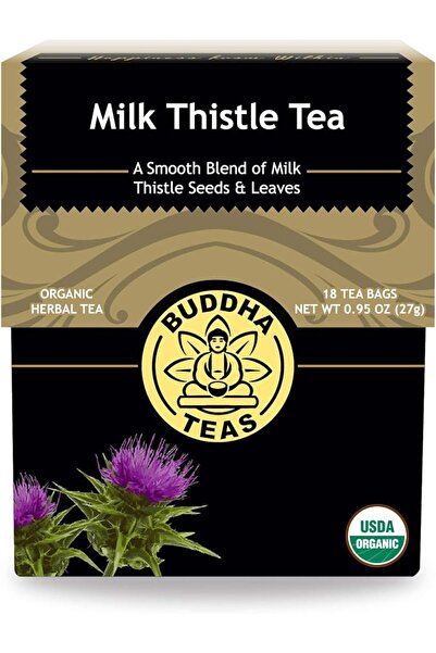Buddha Teas شاي عشبي من بوذا تيز، شوك الحليب، خالي من الكافيين، 18 كيس شاي، 0.95