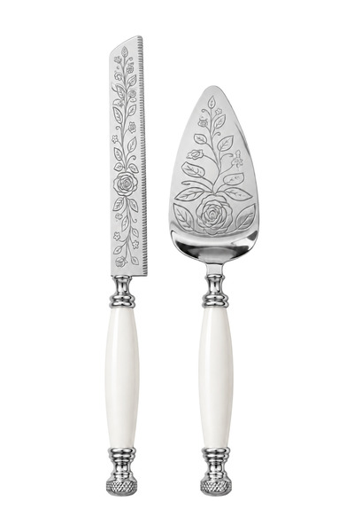 Jenisa 2-Piece Cake and Pastry Serving Set – Cutting Knife and Serving Spatul...