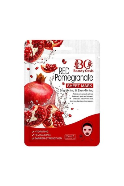 beauty oasis قناع ورقي بالرمان 25 مل