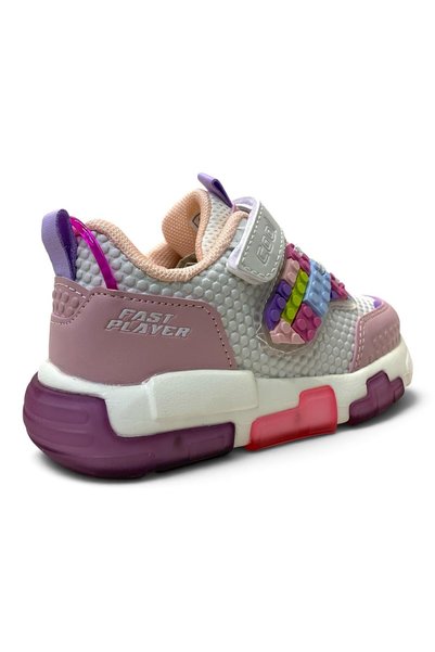 Cool Heros Ortopedik Kız Çocuk Okul Öncesi Pudra Işıklı Sneaker
