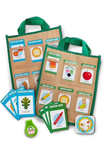 Melissa & Doug Lets Explore Indoor/Outdoor Scavenger Hunt Play Set 80 Double-...