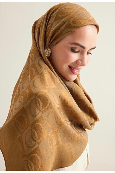 Imannoor DAMA DESEN NAİA EŞARP HAKİ 95x95