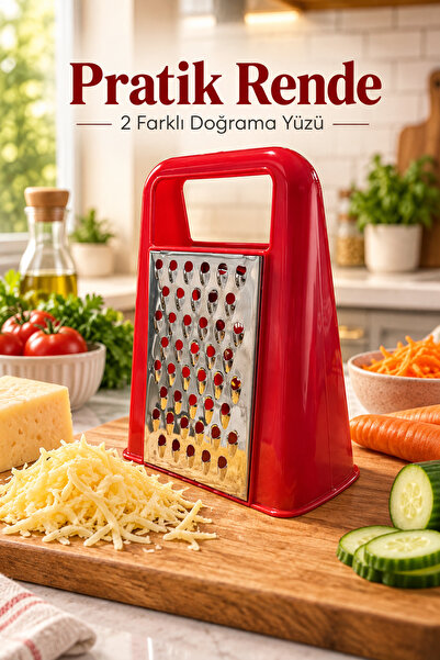 Pratik Paslanmak Çelik Rende Ergonomik Saplı Rende