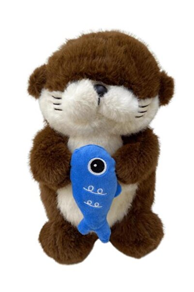 Bengi Store Plush Coffee Sleeping Companion Fish Catching Otter Otter Plush 3...