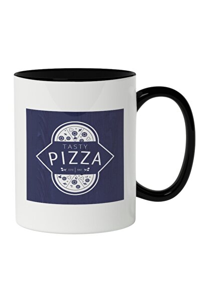 INOVATIX Personalized white mug, Pizza Emblem, Tasty pizza, Fast Food Lovers,...