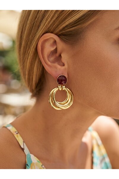 İNN JEWELLERY 316 L Çelik Küpe Vintage Figürlü Renk Atmaz