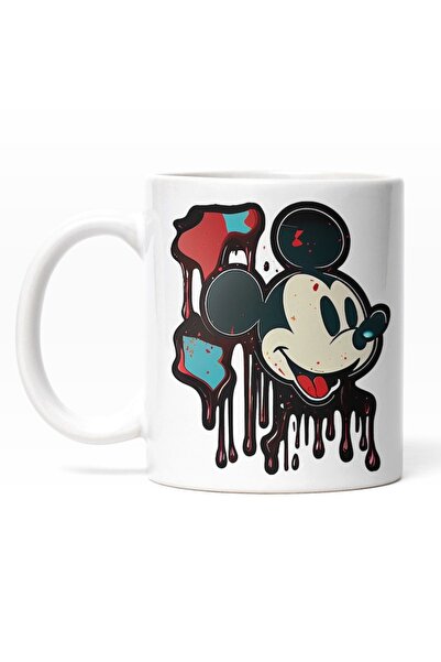 INOVATIX Personalized white mug, Mickey Mouse Flowing Painting, Cartoons, Chi...