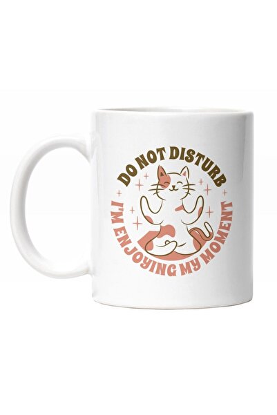 INOVATIX Cana alba personalizata,In Pozitie De Yoga, Do Not Disturb I'm Joyin...