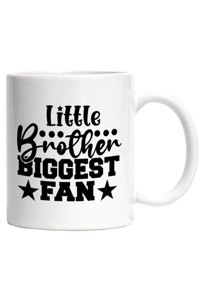 INOVATIX Personalized white mug, Little Brother Biggest Fan, Little Brother, ...