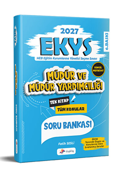 Dizgi Kitap 2027 MEB EKYS Müdür ve Müdür Yardımcılığı Soru Bankası 6. Baskı F...