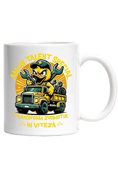 INOVATIX Personalized white mug, Nervous Duck Mechanic I have a special talen...