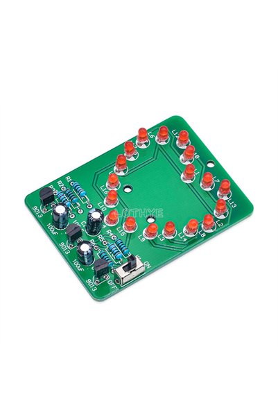 Choice طقم مصباح LED على شكل قلب بتأثير تدفق الماء، طقم إلكتروني DIY لإضاءة ع...