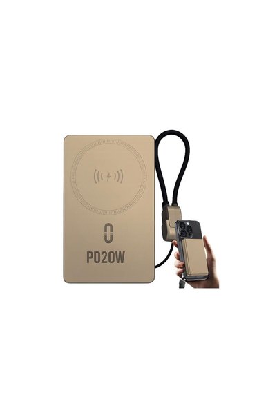 Aria Trade Powerbank Γρήγορης Φόρτισης 10.000mAh 20W με Ασύρματη Φόρτιση και ...