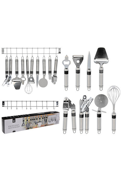 Excellent Houseware Σετ 9 τεμαχίων εργαλείων κουζίνας από εξ ολοκλήρου ανοξεί...