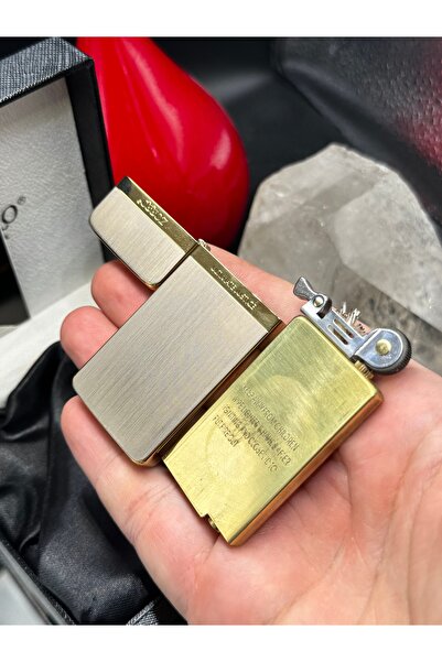 Zorro Slim Gold & Silver Özel Tasarım Benzinli Premium Çakmak – İnce Zarafet & Lüks Tasarım (Şık Kutulu)
