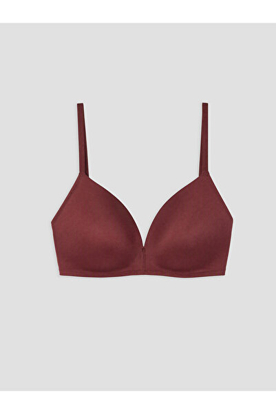 LC Waikiki Vizyon New Season Burgundy Non-Wired Non-Padded Triangle Bra