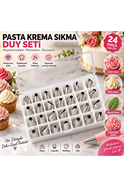 Pasta Krema Sıkma Duy Seti