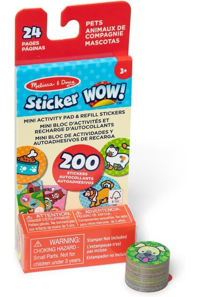Melissa & Doug Sticker WOW! Mini Activity Pad and 200 Stickers Refill for Sti...