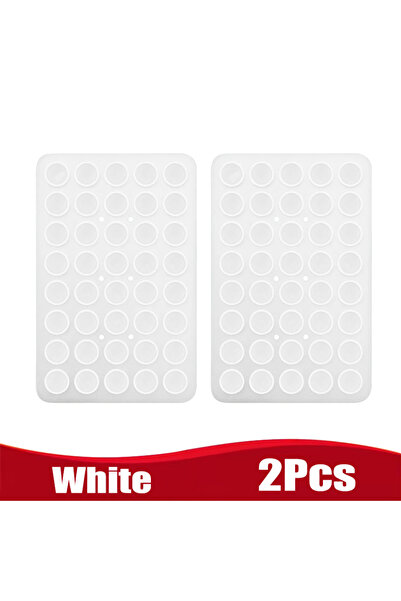Choice White-2PC Double Side Silicone Suction Pad for Mobile Phone Fixture Su...
