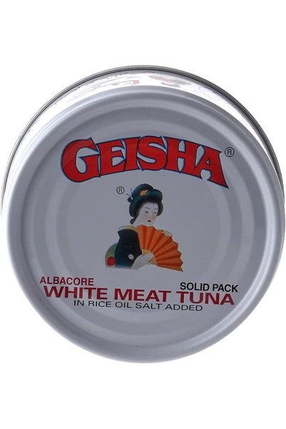 Geisha تونة لايت مطبوخة في زيت دوار الشمس الساخن 90 جرام