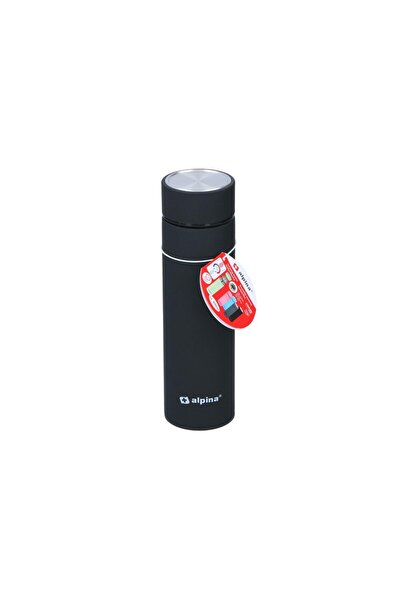Alpina Switzerland Θερμός 400ml για καφέ και ροφήματα σε 5 χρώματα, Θερμός Μαύρο